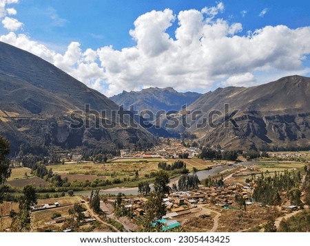 the Incas' Sacred Valley in Cusco Royalty-Free Stock Photo #2305443425