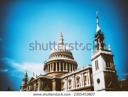 The dome of St Paul's Cathedral, London, England, United Kingdom