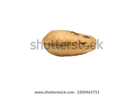 Cashew nuts stock photo, shoot on the white background.