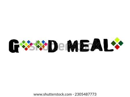 logo for business. good meal. simple design logo. 