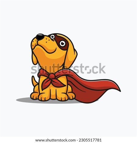 Puppy Hero Character Mascot Design