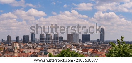 View of the center of Bratislava, the capital of Slovakia, Europe