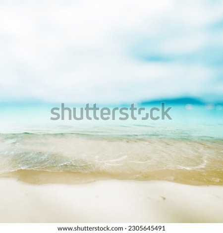 Tropical ocean beach, caribbean paradise