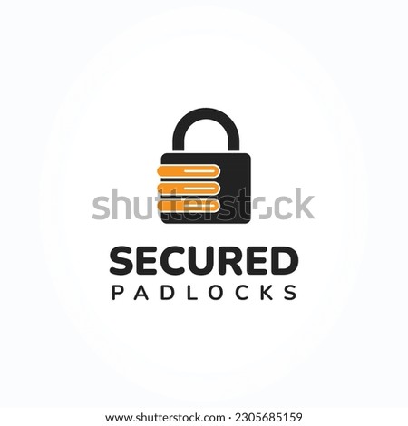 Digital Lock Logo. security logo design with lock icon vector template 