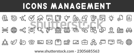 Simple vector icon on a theme management Royalty-Free Stock Photo #2305685563