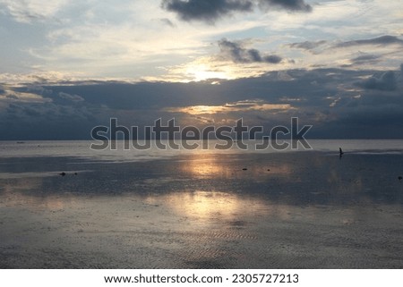 the beauty of the sunset in Wakatobi