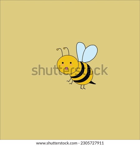 Honey Bee  Beautiful illustrator vector 