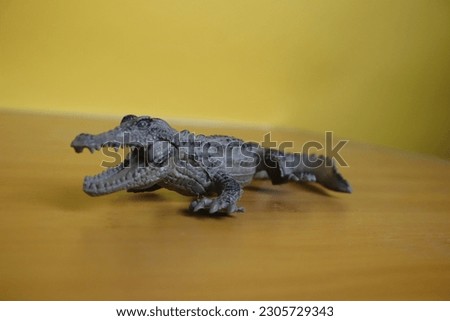 Cool plastic crocodile miniature boy toy