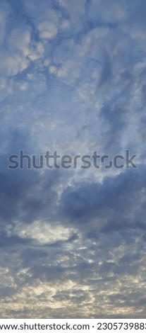 Incredibly beautiful clouds with a white gap .