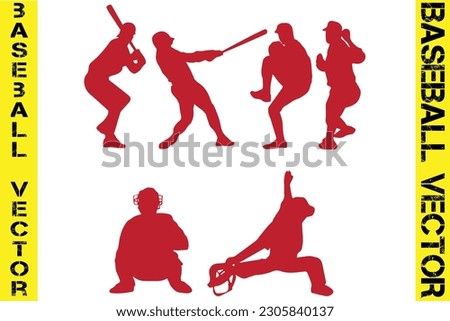 Baseball silhouette vector image,
player silhouettes vector image,
Baseball badges vector image,
Set of baseball icons vector image,
Baseball monochrome elements set 