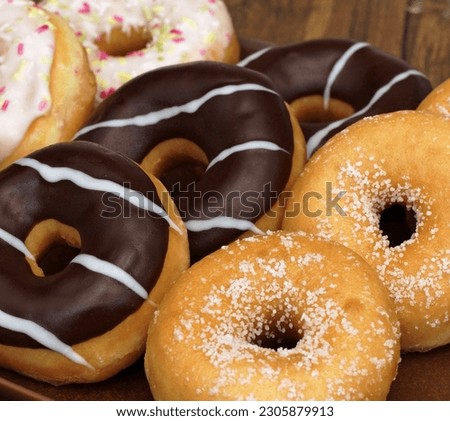 doughnut, bun, breakfast, sweet, snack, friedcake, Royalty-Free Stock Photo #2305879913