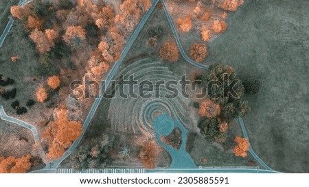 Landscape of Loshitsky park in autumn