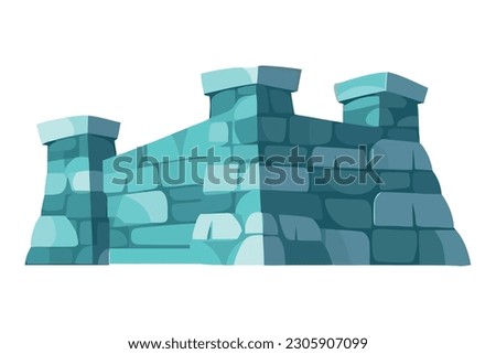 Heavy brick heap for construction over white