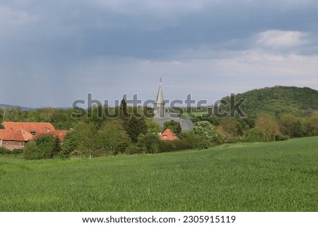 Ölinghausen monastery with dramatic sky