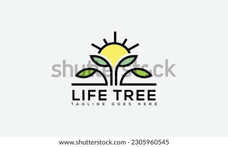 Tree logo Design Template Vector Graphic Branding Element.