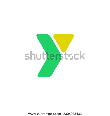Y letter vector icon Simple triangles