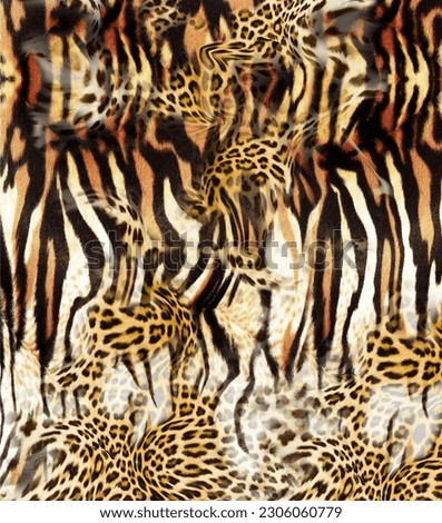 Leopard skin pattern texture; Fashionable print
