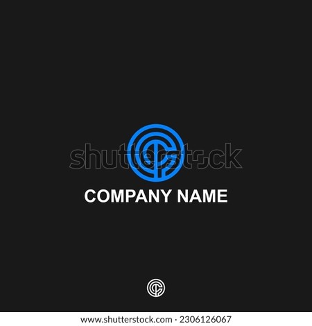 Monogram logo letter C, CC or CCC modern company, template, vector, modern, abstract, brand, symbol, logotype, alphabet, graphic, design, business, icon, concept, cc, c, sign, font, simple