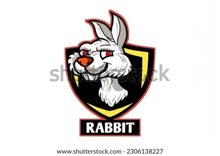 This logo displays a rabbit that looks cute and adorable