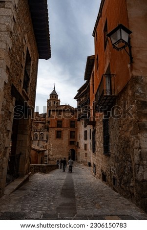 Small mountain village in Spain. Landscape. Teruel. Albarracin.  Royalty-Free Stock Photo #2306150783