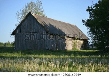 Old farm dwellings. Farm house.  Royalty-Free Stock Photo #2306162949