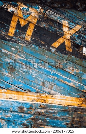 Markings on an ancient boat