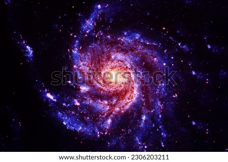 Beautiful space nebula in space. Elements of this image furnishing NASA. High quality photo