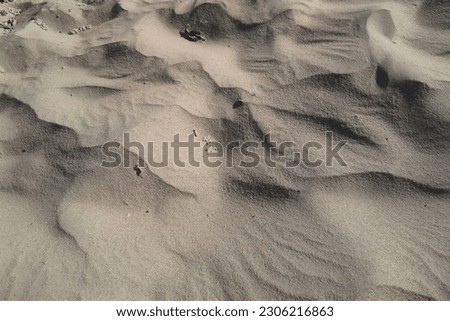 Natural beautiful landscape created with parts of the sand mass in desert