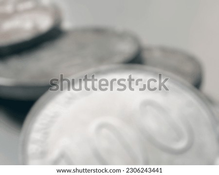 Unfocused blur image of a money