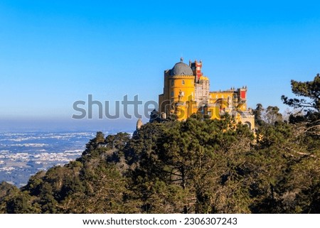 Pena National Palace in Sintra. Lisbon, Portugal Royalty-Free Stock Photo #2306307243
