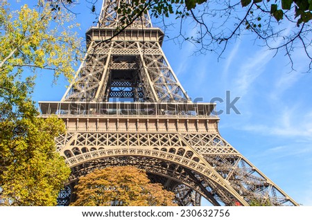 An abstract view of details of Eiffel Tower, Paris, France