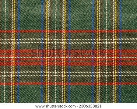 industrial style Traditional Scottish tartan textile pattern useful as a background Royalty-Free Stock Photo #2306358821