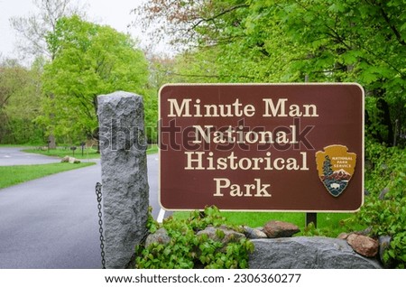 Minute Man National Historical Park in Massachusetts Royalty-Free Stock Photo #2306360277