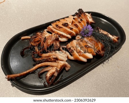 Picture of grilled fresh squid