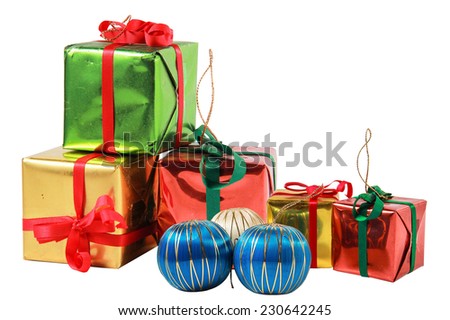 gift box  isolated on white clipping path