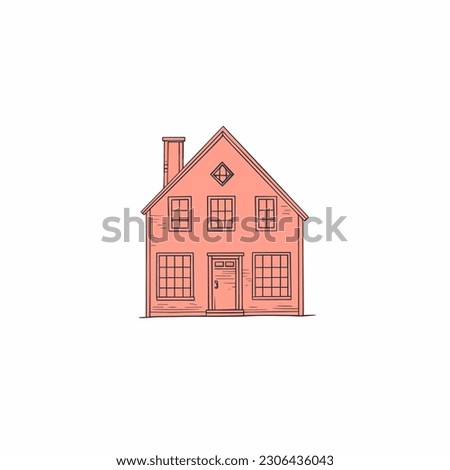 house minimalist vector illustration on house simple illustration