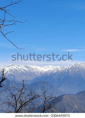 Beautiful snow picture of himalayan
