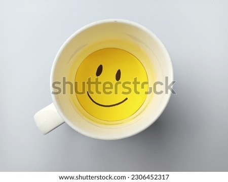 Kerala, 22 May 2023: beautiful happy smiley in tea cup