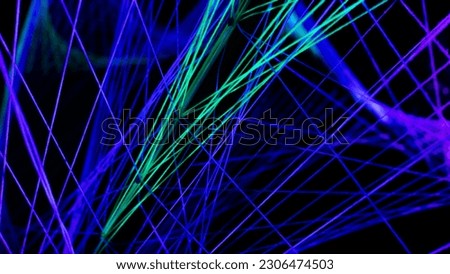 Yarns of different colors in a black  background