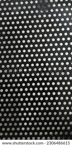 perforated background of the seat iron material