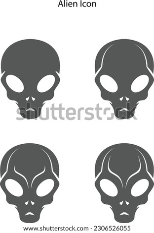 monster alien icon vector. monster alien sign. isolated symbol illustration