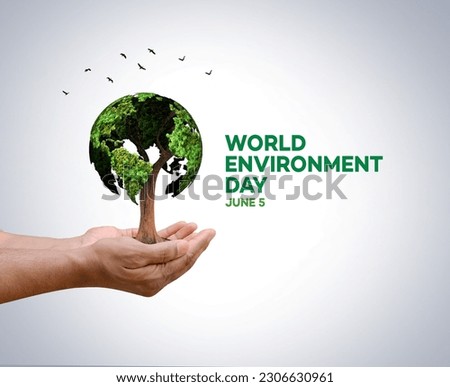 #BeatPlasticPollution, World Environment day concept 2023 background.  Royalty-Free Stock Photo #2306630961
