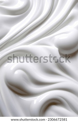 White whipped cream texture. Top view. Detailed pure creamy background Royalty-Free Stock Photo #2306672581
