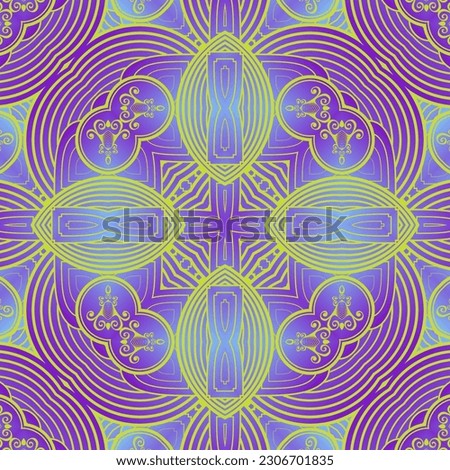 Abstract seamless textured background in purple and yellow colors