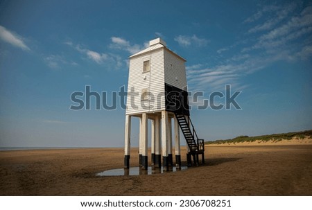 View of lighthouse in Somerset.