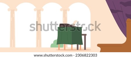 Opulent Palace Interior Adorned With A Grand Bureau And A Majestic Throne, Exuding Regal Elegance And Luxury Fit Royalty-Free Stock Photo #2306822303