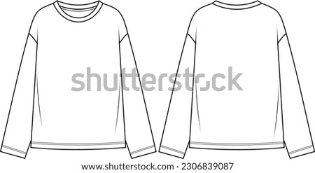 long sleeve oversized t shirt
