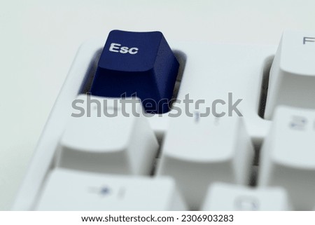 Modern keyboard with esc button