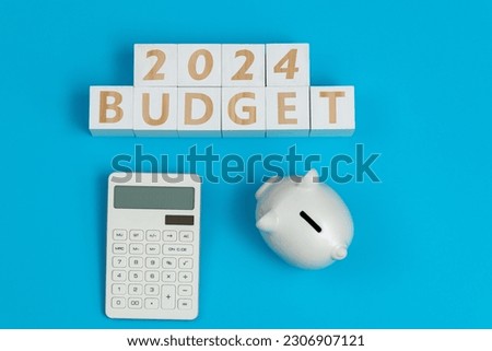 Concept of New year 2024 budget