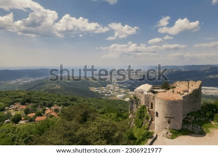 Fort rising above the coast Royalty-Free Stock Photo #2306921977